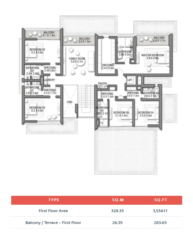 Balcony Terrace - First Floor