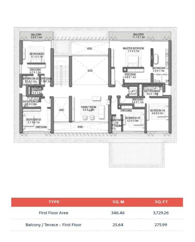Balcony Terrace - First Floor