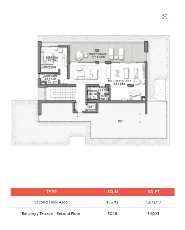 Balcony Terrace - Second Floor