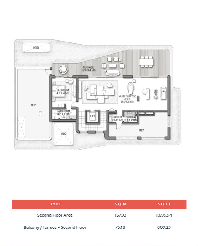 Balcony Terrace - Second Floor