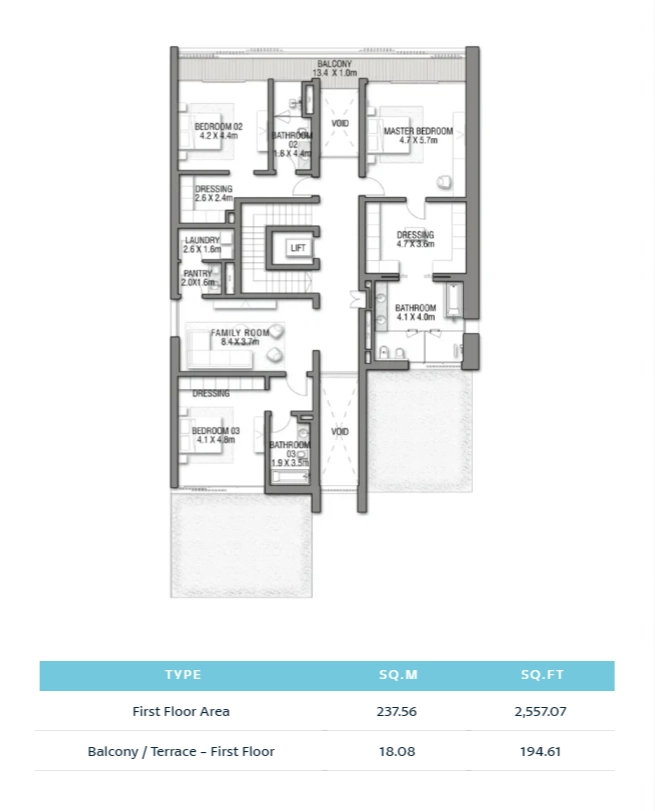 Balcony Terrace - First Floor