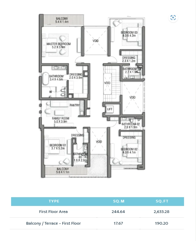 Balcony Terrace - First Floor