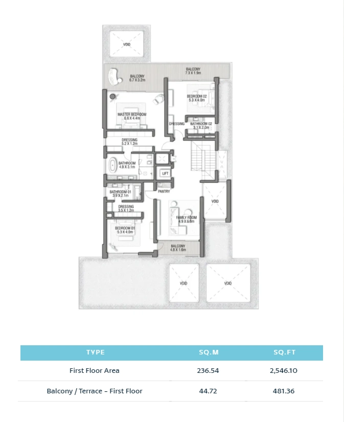 Balcony Terrace - First Floor