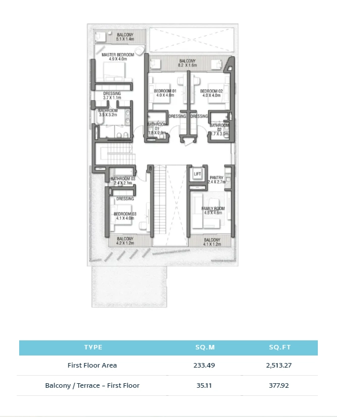 Balcony Terrace - First Floor