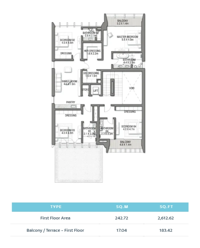 Balcony Terrace - First Floor
