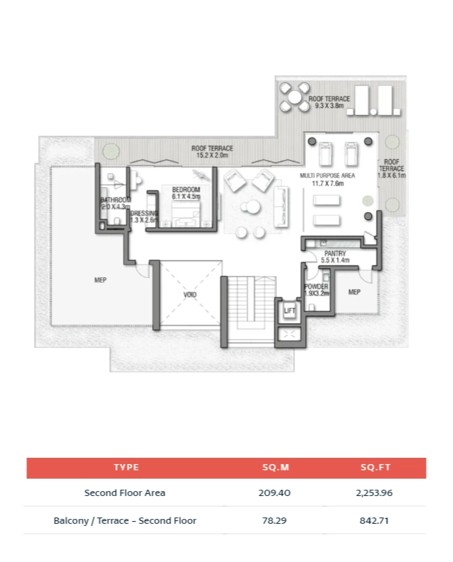 Balcony Terrace - Second Floor