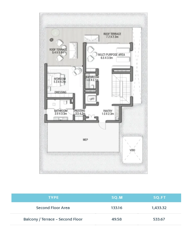 Balcony Terrace - Second Floor