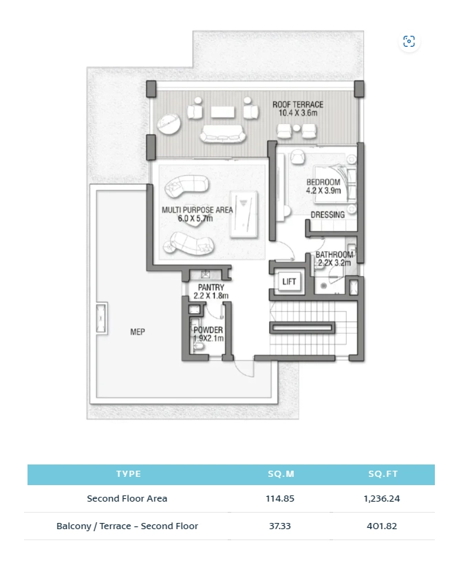 Balcony Terrace - Second Floor