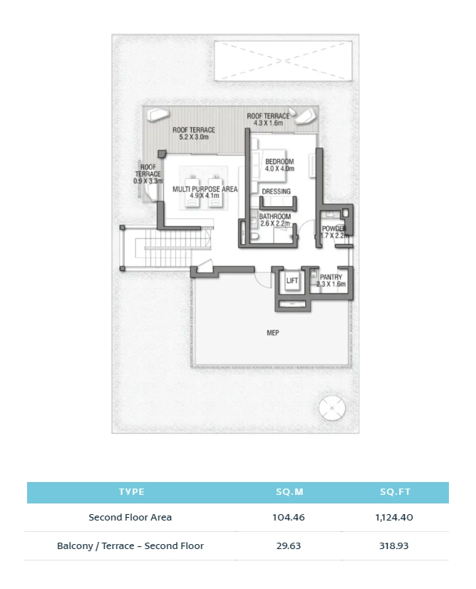 Balcony Terrace - Second Floor