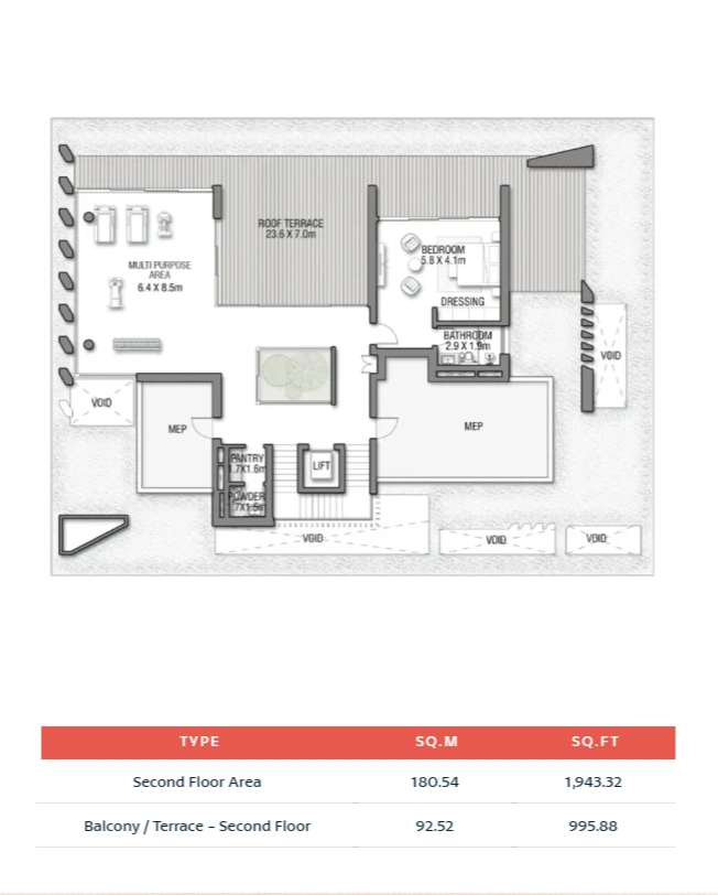 Balcony Terrace - Second Floor